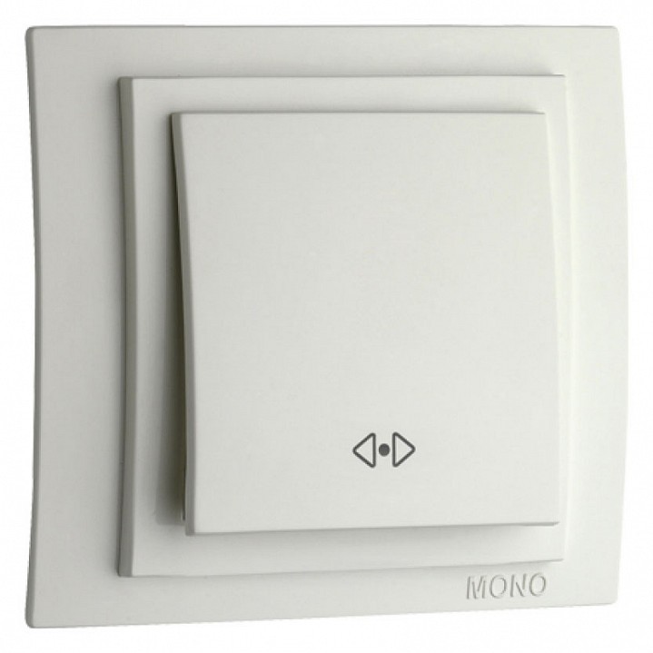 Выключатель перекрестный одноклавишный механизм бел. Mono Electric Despina/ Larissa 500-001925-112