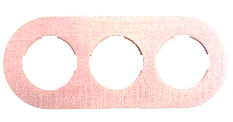 Рамка 3 поста Fontini DO, бук, 33803812