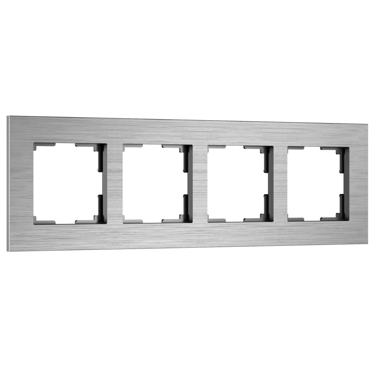 Рамка из металла на 4 поста АluMax алюминий W0043506