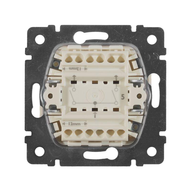 Выключатель 2-кл. СП Valena 10А IP31 250В механизм сл. кость Leg 774305