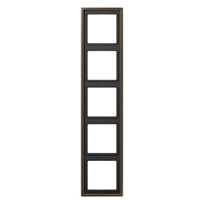 Рамка 5 постов Jung LS METAL, античная латунь, ME2985AT